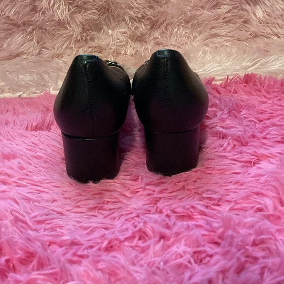 Marc Joseph New York Bridge CT chain detail toe Brazilian leather pumps sz 10 - Picture 6 of 11